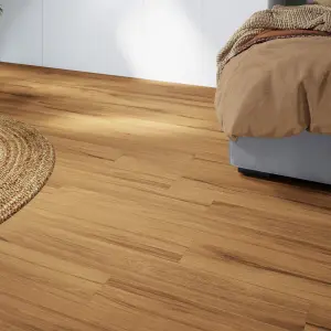 GoodHome Baila Natural Oak Wood effect Textured Click vinyl Planks, 2.2m²