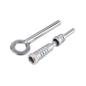 Sash Heritage Dual Screw with Key - 70mm - Satin Chrome