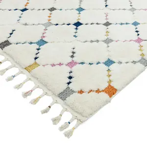 Criss Cross Kilim Moroccan Geometric Modern Easy to Clean Rug for Living Room, Bedroom and Dining Room-160cm X 230cm