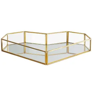 Beliani Glam Tray PONTIVY Mirrored Gold