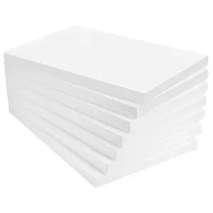 18 x White Rigid Polystyrene Foam Sheets 600x400x25mm Thick EPS70 SDN Slab Insulation Boards