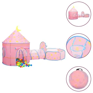 Berkfield Children Play Tent Pink 301x120x128 cm