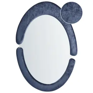 Wall Mirror MASSAY Velvet Dark Blue