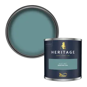 Dulux Trade Heritage Maritime Teal Matt Wall paint, 125ml Tester pot