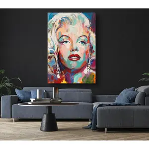 Marilyn Monroe Graffiti - Wrapped Canvas Print 121.9cm H x 81cm W