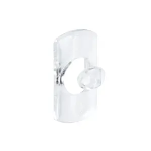 3M Command External Decorating Clear & white Adhesive clip, Pack of 20