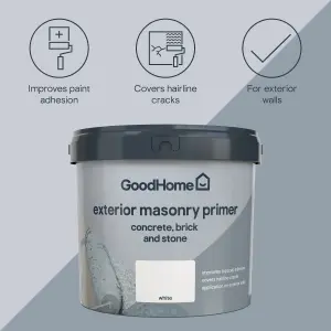 GoodHome Masonry White Primer & undercoat, 5L