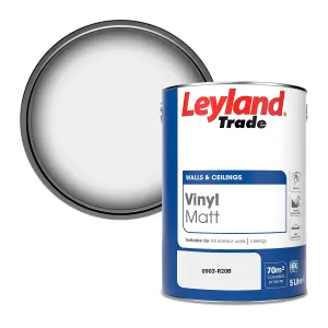 Leyland Trade Vinyl Matt Walls & Ceilings Emulsion Paint (0903-R20B) 5L