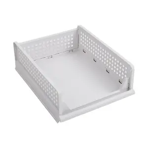 43cm Foldable and Stackable Drawer Storage Basket 14cm H x x 43cm W x 33.5cm D