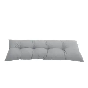 Grey Outdoor Bench Cushion Patio Furniture Chair Cushion Tufted Lounger Seat Cushions for Patio Garden