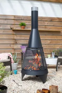 La Hacienda Mesh Colorado XL Steel Chimenea 160CM