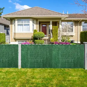 Abaseen 1m x 3m Artificial Conifer Hedge Garden Screening - Weather Resistant Plastic Garden Privacy Screen - Garden Fence