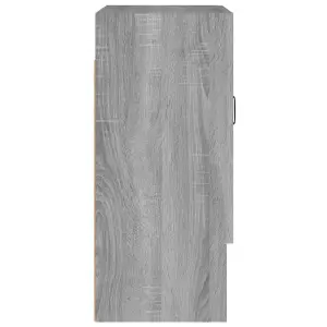 Berkfield Wall Cabinet Grey Sonoma 60x31x70 cm Engineered Wood