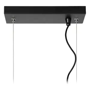 Lucide Dikra Modern Bar Pendant Light - 5xE27 - Black