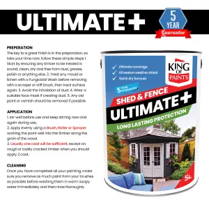 Black Shed and Fence Paint King of Paints Ultimate+ One Coat System