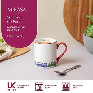 Mikasa Camper Van 280ml Straight-Sided Mug