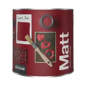 Rust-Oleum Washable Matt Wall Paint - Empire Red 2.5L