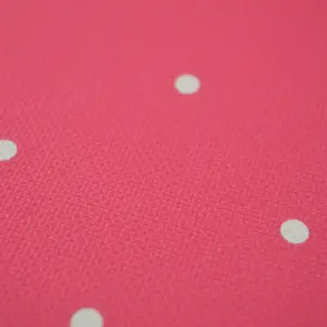 Jack N' Rose Pink White Polka Dot Fabric Effect Paste The Wall Wallpaper