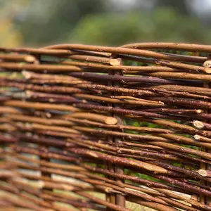 Willow Hurdles Lawn Edging (120cm x 20cm) - 5 Panels