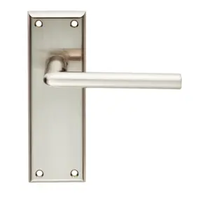 Dieci Latch Door Handle (Set of 2) Satin Nickel