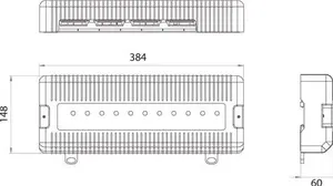 Heatmiser UH8 8 Zone Wiring Centre V2 White