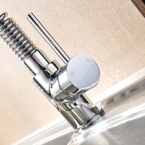 Nes Home Corston Kitchen Sink Tap Pull Out Hose Single Lever Monobloc Mono Mixer Chrome