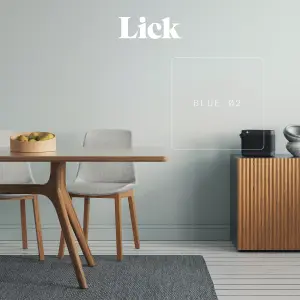 Lick Blue 02 Matt Emulsion paint, 2.5L