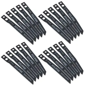 Eclipse Metal Wood Plastic Jigsaw Blades Fine Straight Cut 1.8mm Spacing 20pc