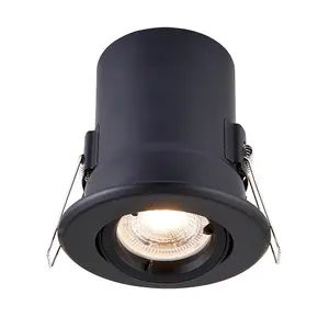 Luminosa ShieldPLUS Indoor Recessed Tilt Matt Black Paint