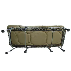 CARPZILLA Carp Fishing Bed Chair Bedchair Camping Heavy Duty 8 Adjustable Legs