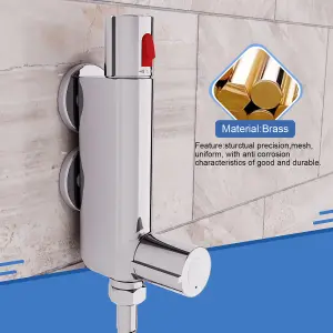 Nes Home Mini Caravan Vertical Thermostatic Mixer Shower Valve Chrome compatible to V100 Shower Mixer Tap