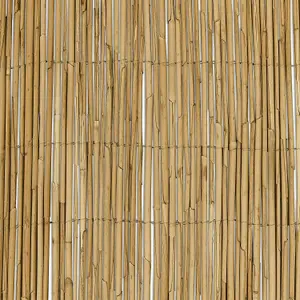 4m x 1m Bamboo Screening Roll Panel Natural Fence Peeled Reed Fencing Outdoor Garden