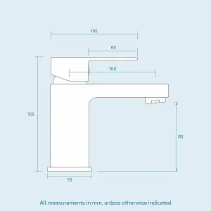 Nes Home Eclipse Cloakroom Mono Basin Sink Mixer Tap