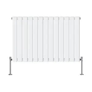 Right Radiators 600x884 mm Horizontal Single Flat Panel Designer Radiator White