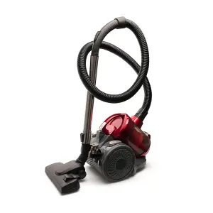 HomeLife 800w Bagless Corded Cyclone Vacuum - Red