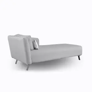 Emelda Grace Chloe Chaise Longue - Grey