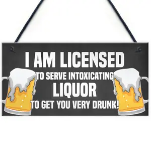 Funny Home Bar Sign For Garden Backyard Hanging Wall Plaque Home Decor Gift