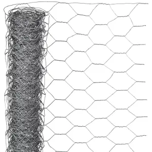 Nature Wire Mesh Hexagonal 1x10 m 40 mm Galvanised Steel