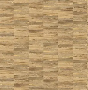 Fine Decor FD24906 Metallic Wood Wallpaper, Natural/Gold