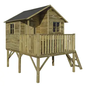 Rowlinson High View Hideaway Apex Shiplap Wooden Playhouse