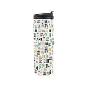 Accountant Travel Mug - Novelty Trades Gift Stainless Steel Vacuum-Sealed Double-Walled Hot/Cold Drinks Travel Flask