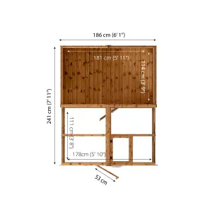 Mercia 8x6 Apex Greenhouse combi shed - Assembly required