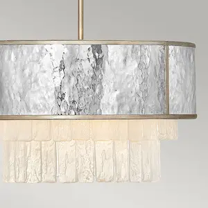 Luminosa Hinkley Reverie Cylindrical Pendant Ceiling Light Champagne Gold