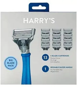 Harry's Men's Razor + 13 Blades - Indigo Blue