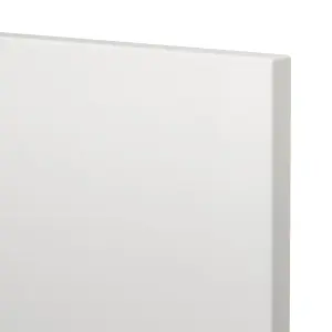 GoodHome Alisma High gloss white Slab 2 drawer front, bridging door & bi fold door 1000mm