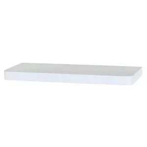 800mm trent narrow floating shelf kit, matt white