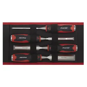 Sealey Hammer-Thru Wood Chisel 4pc Set AK9239