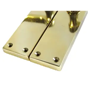 Door Handles Scroll Lever Internal Latch - Brass Pack 150 x 40mm