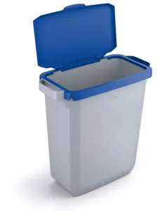 Durable DURABIN 60L Hinged Bin Lid - Strong and Food & Freezer Safe - Blue