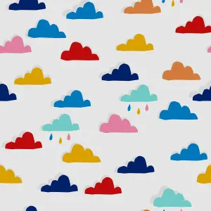 Joules Multicolour Rainbow cloud Smooth Wallpaper